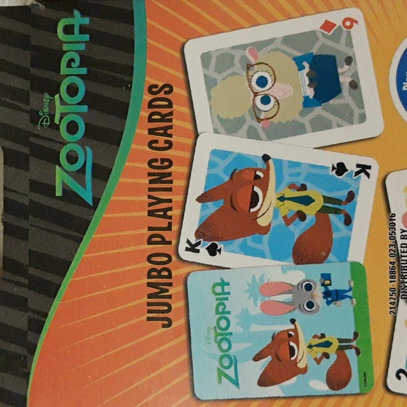 Disney Zootopia Jumbo Playing Cards SEALED, BOX DAMAGE - Picture 10 of 12